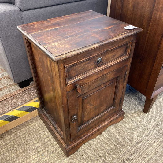 Rustic Hardwood Side Cabinet C SIDE TABLES