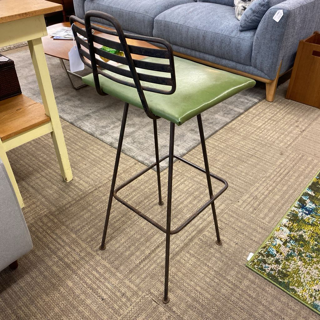 POLY OF CALIFORNIA MCM Iron Barstool (AS IS) C STOOLS