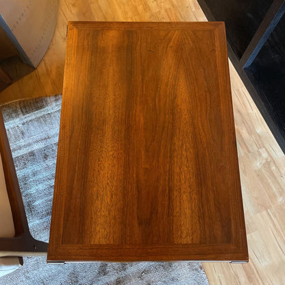 Lane Walnut 2 Tier MCM Rectangular End Table