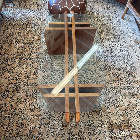 Mid Century Gustav Gaarde Teak And Glass Coffee Table