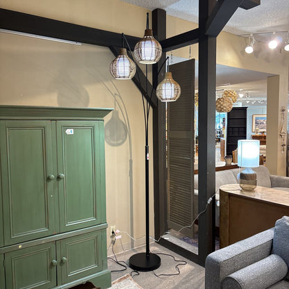 3 Light Arch Lamp Black LAMPS