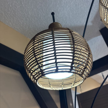 3 Light Arch Lamp Black LAMPS