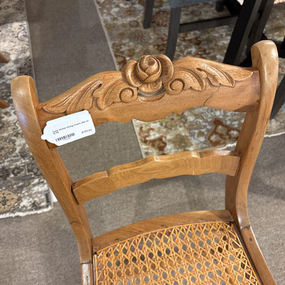 Cane Wicker Dining Chairs (Set of 6) C DINING CHAIRS