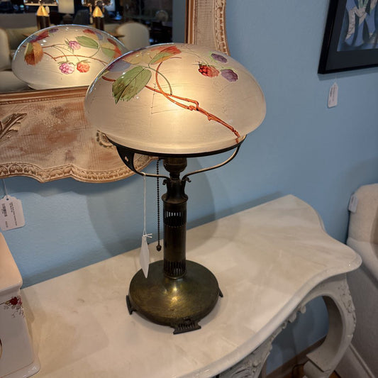Floral Glass Bubble Lamp