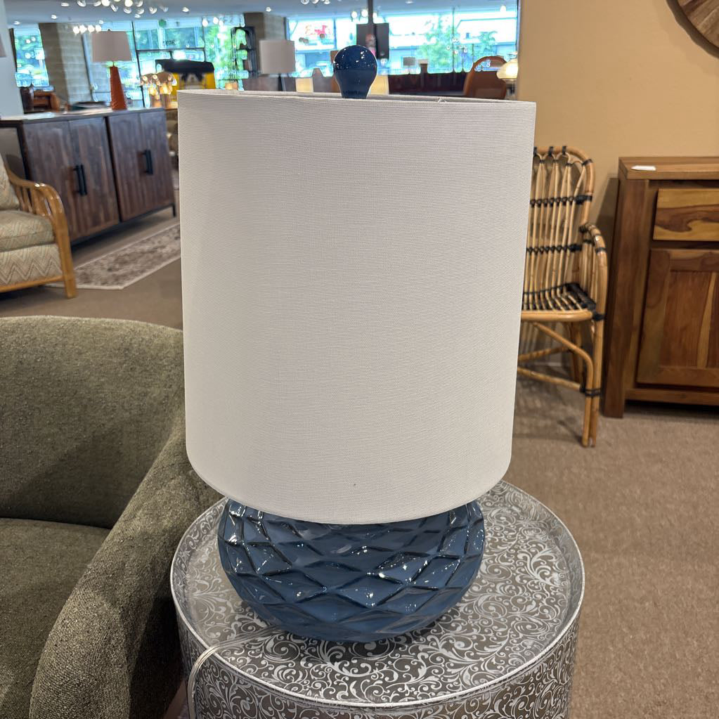 Blue Diamond Ceramic Table Lamp