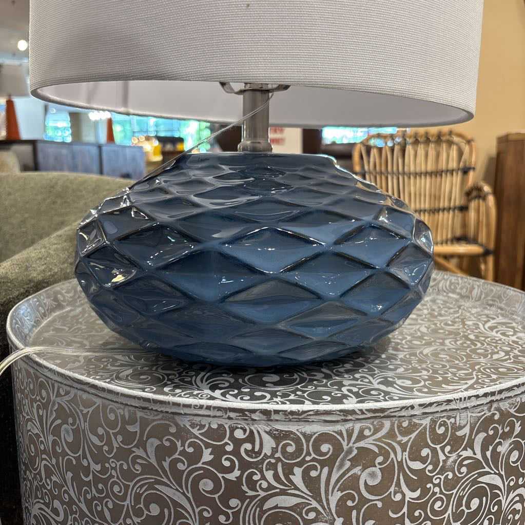 Blue Diamond Ceramic Table Lamp