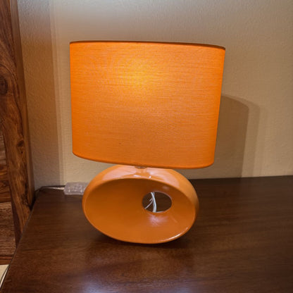 Orange Ceramic Table Lamp