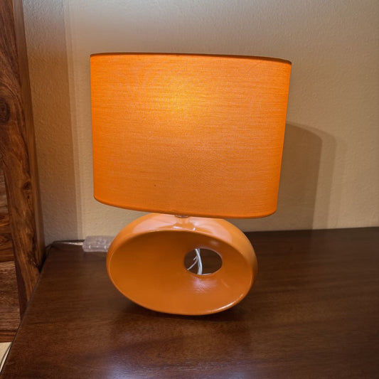 Orange Ceramic Table Lamp