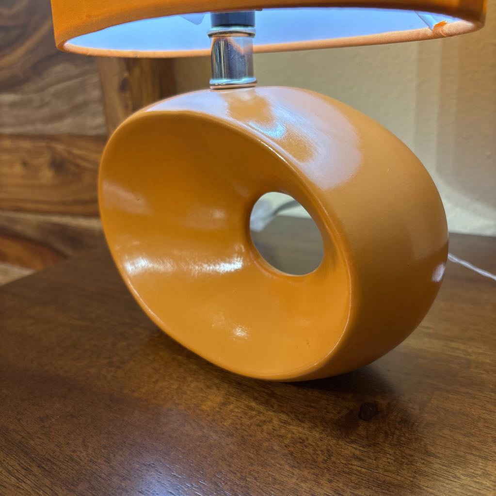 Orange Ceramic Table Lamp