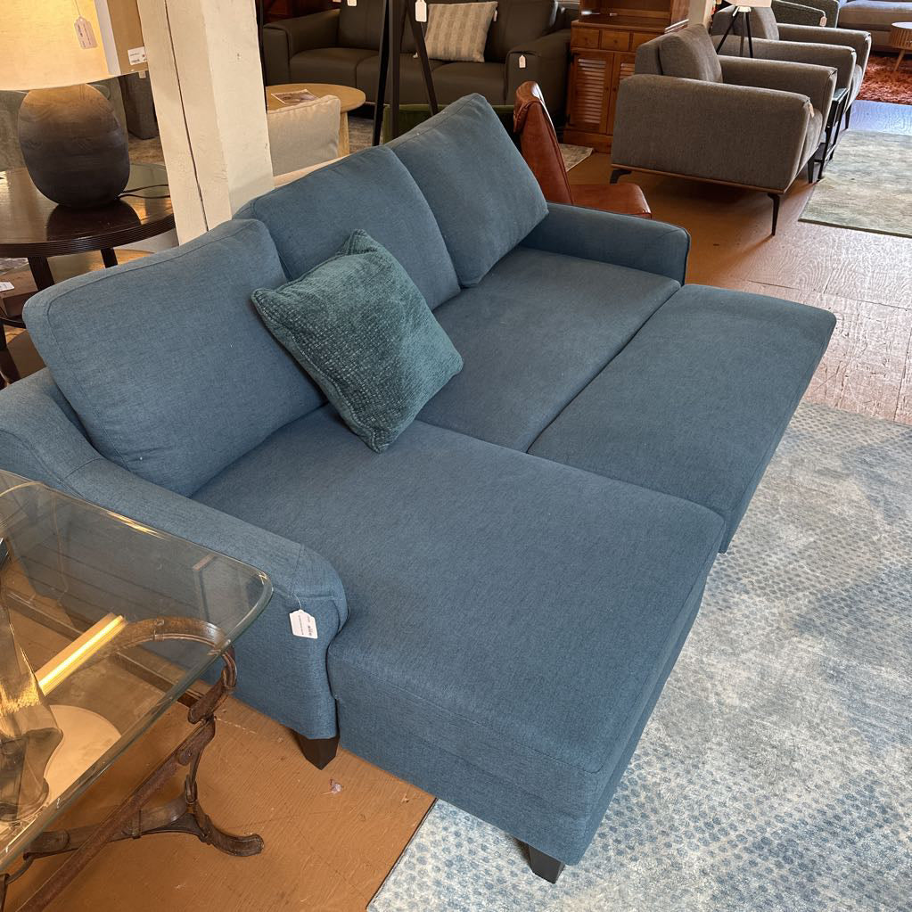 Blue Pullout Sectional Sleeper
