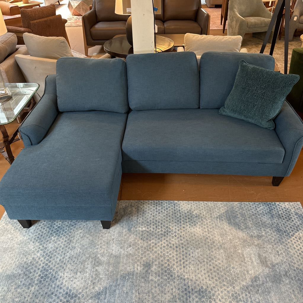 Blue Pullout Sectional Sleeper