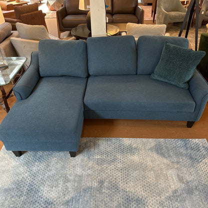 Blue Pullout Sectional Sleeper