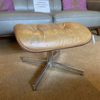 Faded Chartreuse Bentwood Ottoman