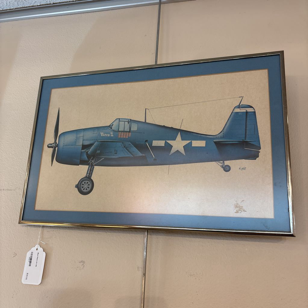 Blue Plane Art