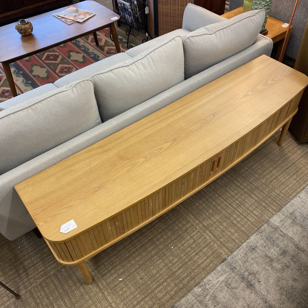 Reeded Natural TV Stand C MEDIA STANDS
