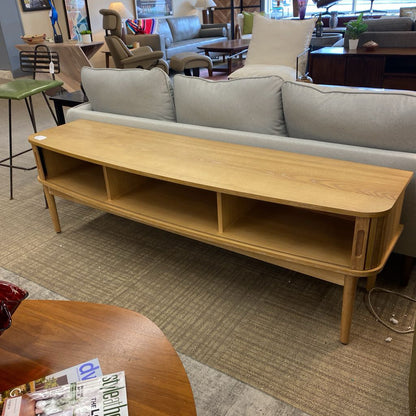 Reeded Natural TV Stand C MEDIA STANDS