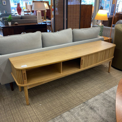 Reeded Natural TV Stand