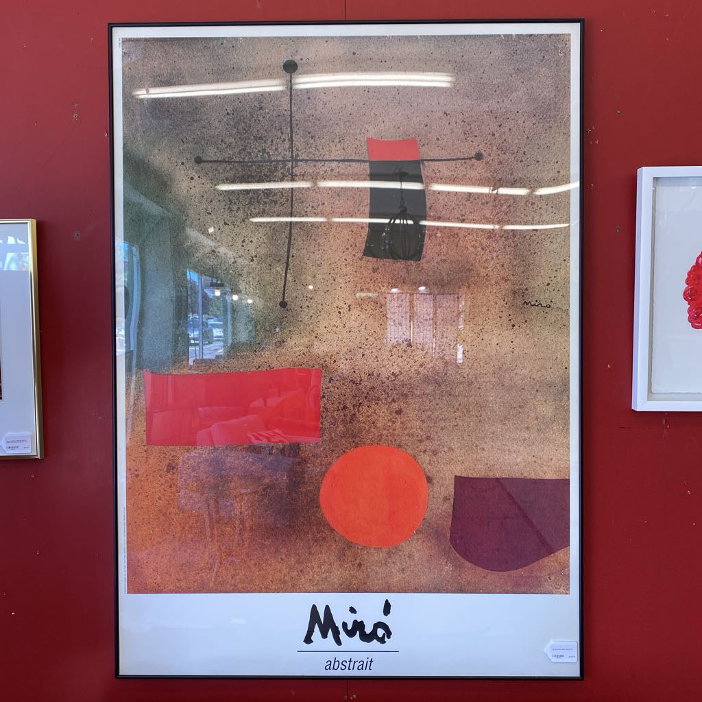 Large Framed MIRO Poster
