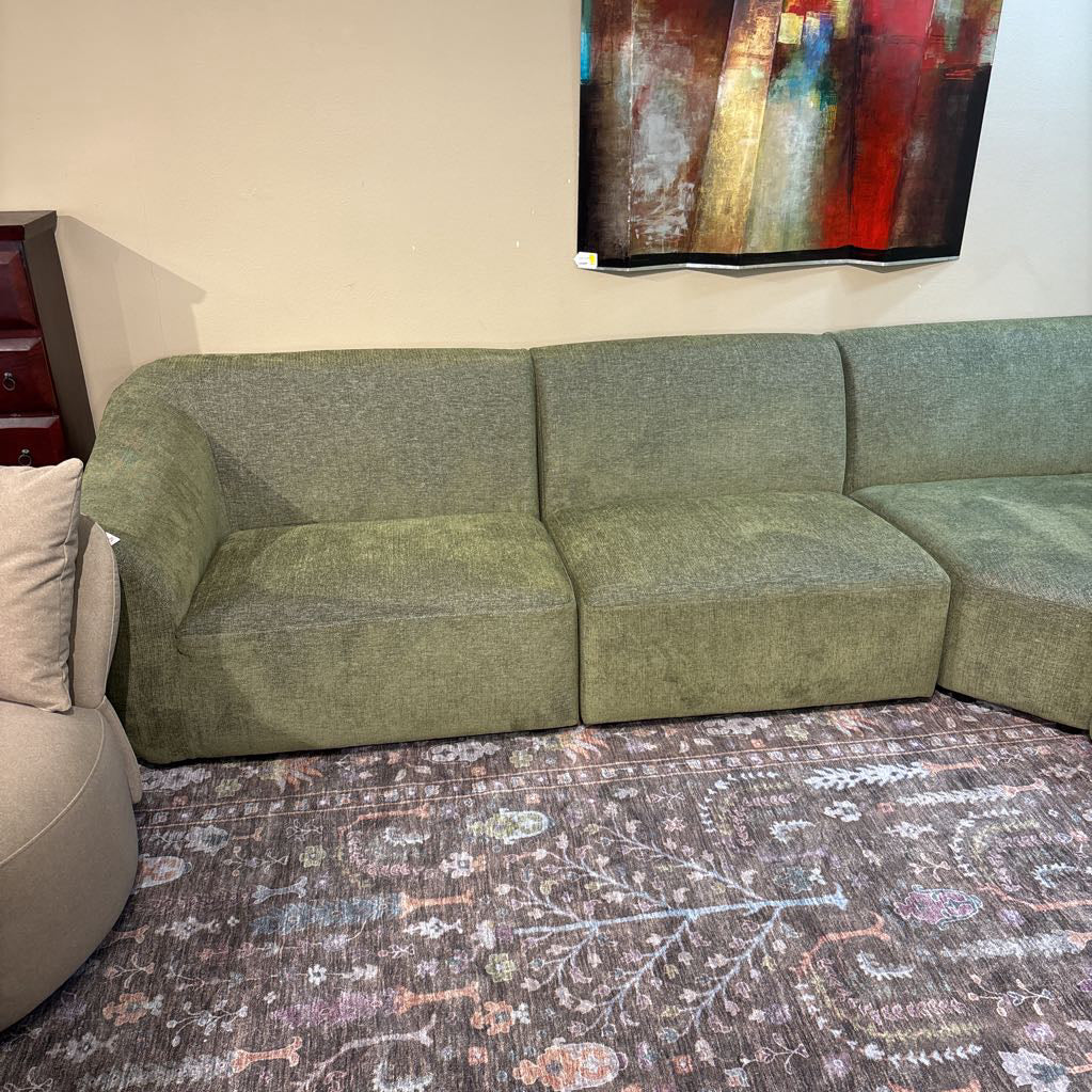 Eliza Olive Sectional - AS IS