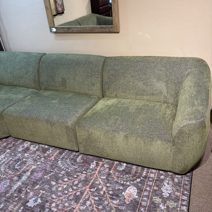 Eliza Olive Sectional - AS IS