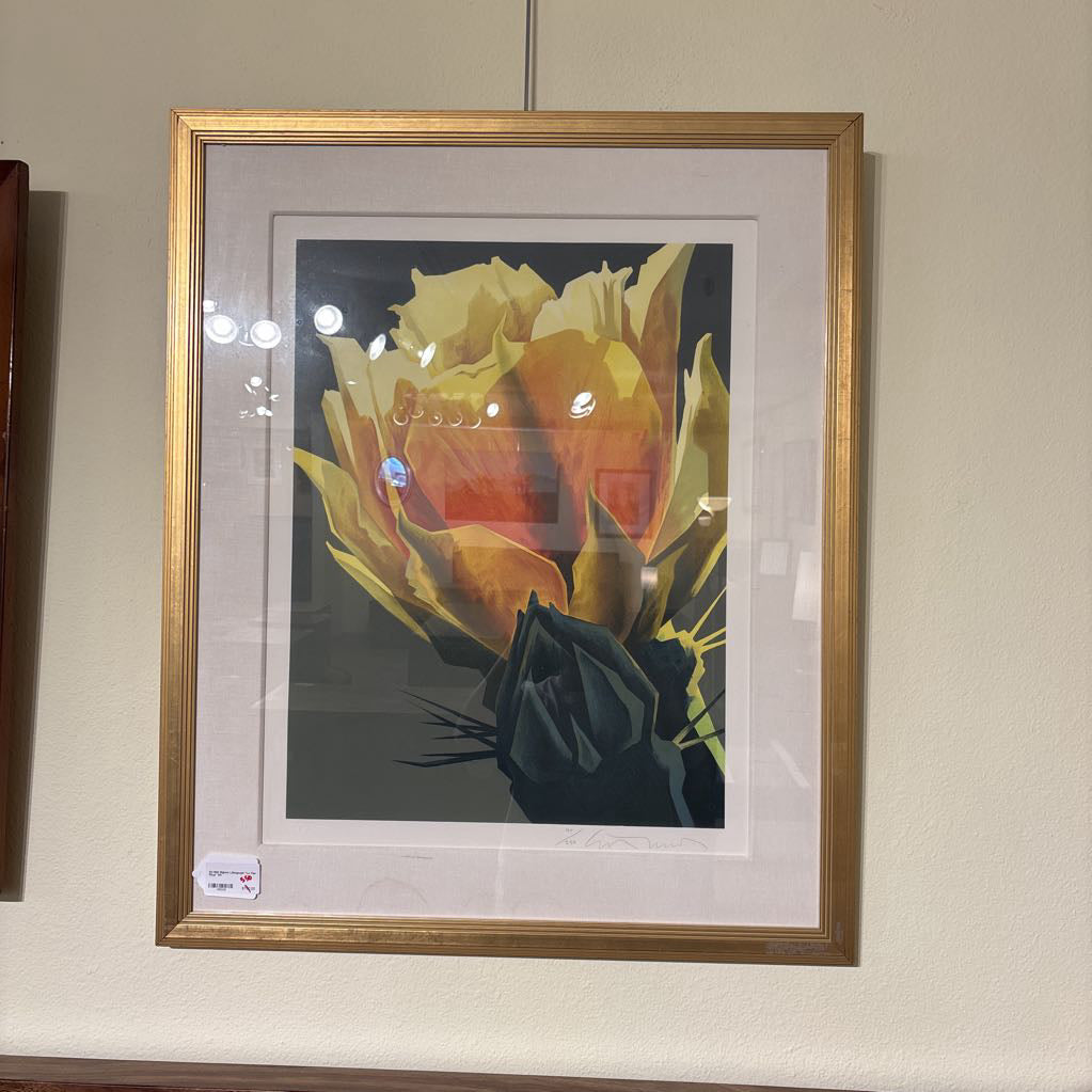 Ed Mell Signed Lithograph "La Flor Roja" ART