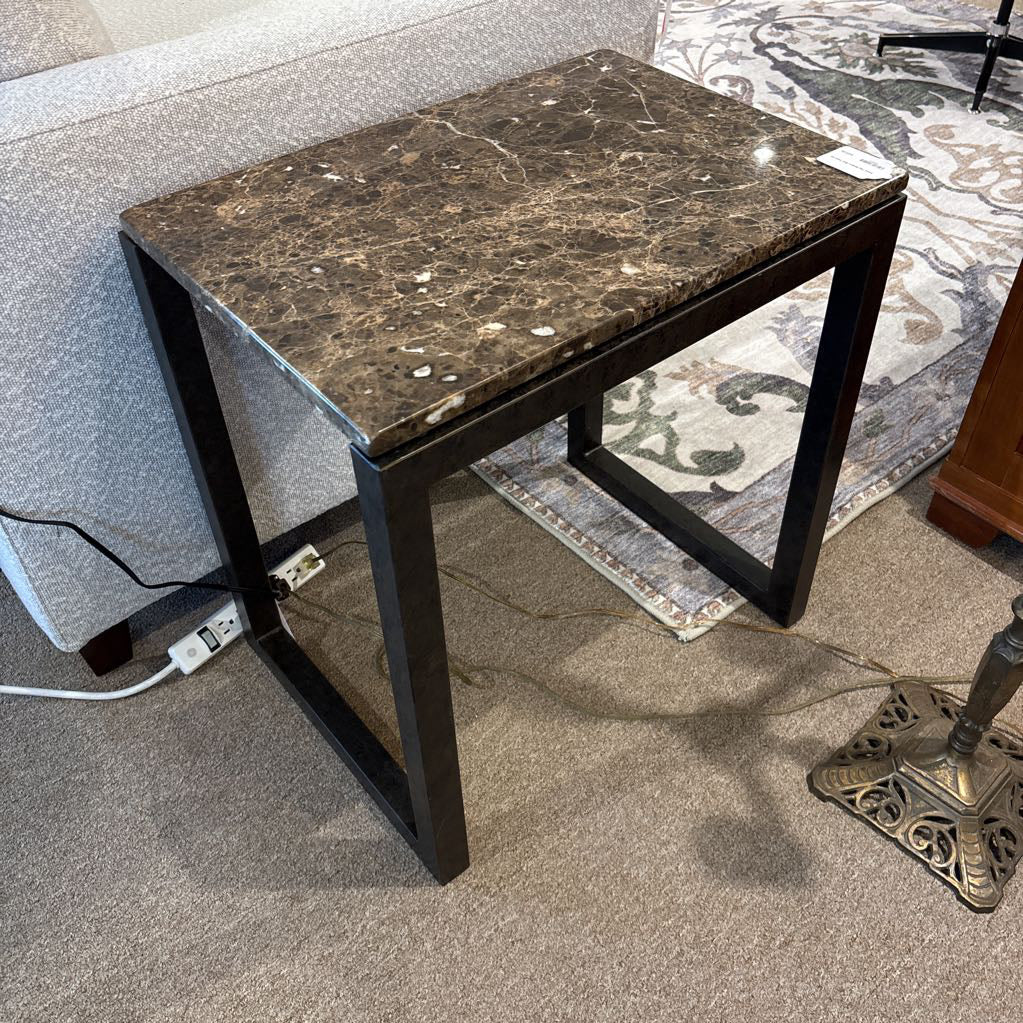 Stone Top Modern Side Table