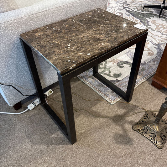 Stone Top Modern Side Table