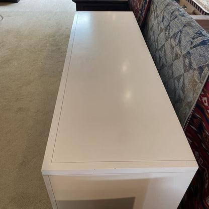 White Mirrored Drawer Lowboy Dresser
