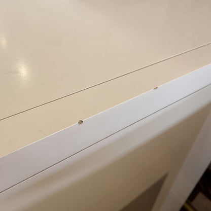 White Mirrored Drawer Lowboy Dresser