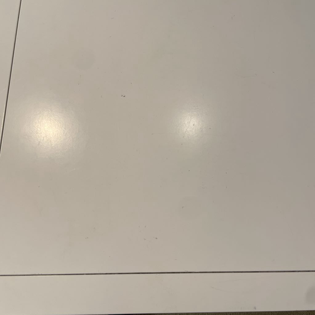 White Mirrored Drawer Lowboy Dresser