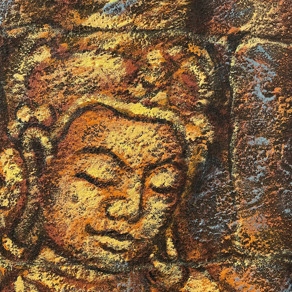 Very Large Thai Figures Painting ART
