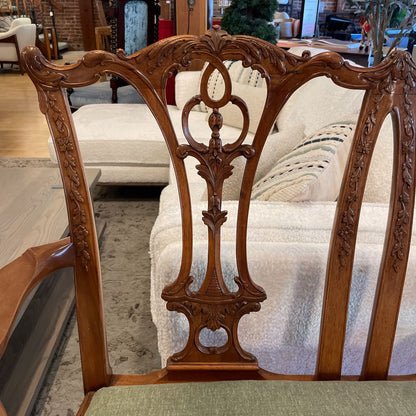 Carved Chippendale Style Settee