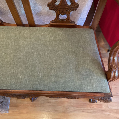 Carved Chippendale Style Settee