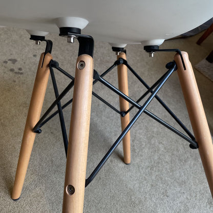 Eames Style White Molded Dining Chairs SET of 4