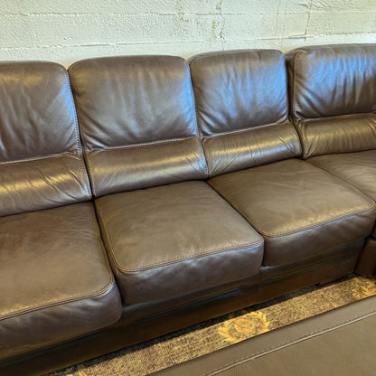 Gamma Brown Steer Hide Sectional