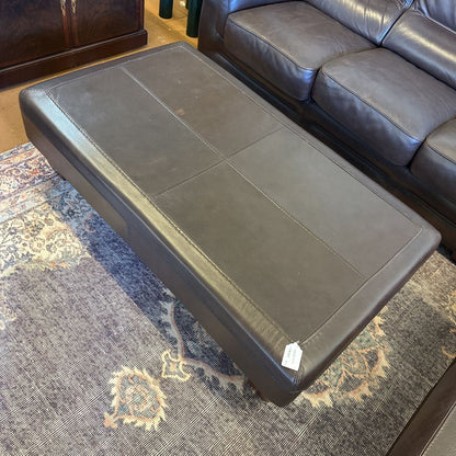 Gamma Brown Steer Hide Ottoman U OTTOMANS