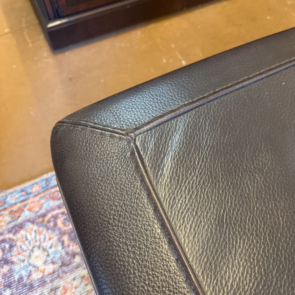 Gamma Brown Steer Hide Ottoman U OTTOMANS