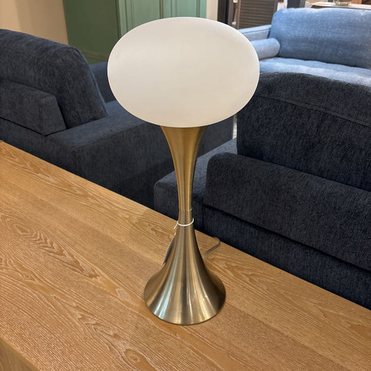 Antique Brass Globe Hourglass Table Lamp LAMPS