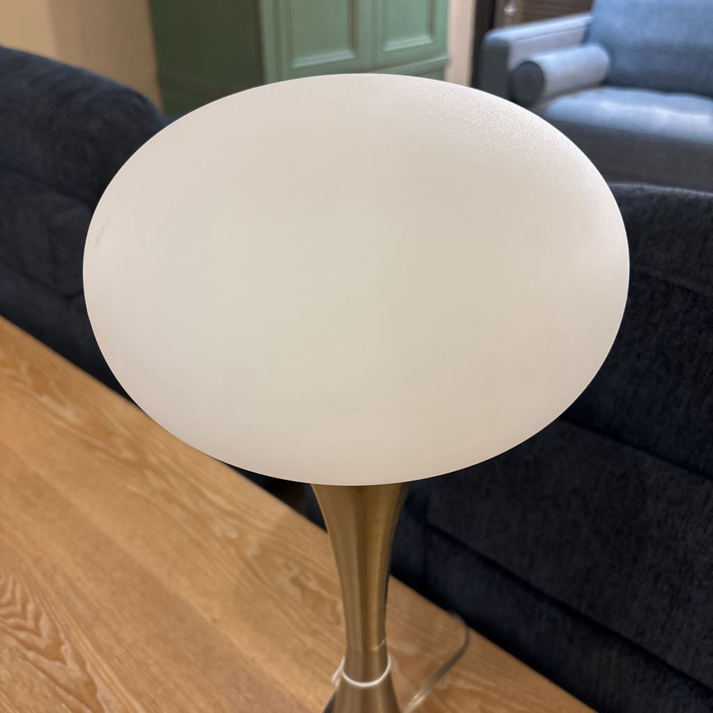 Antique Brass Globe Hourglass Table Lamp