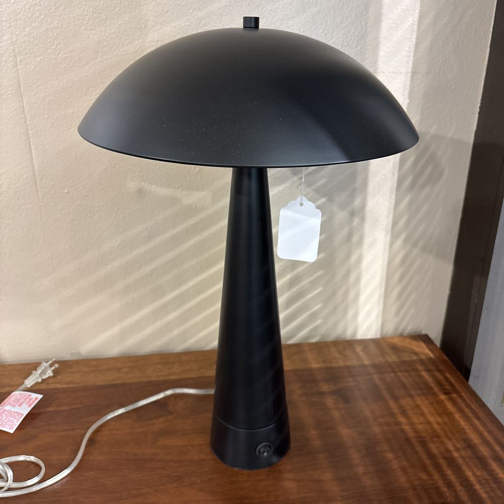 Conical Black Table Lamp
