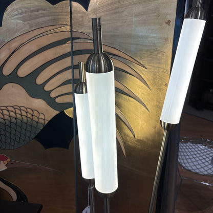 Brass Cattail Floor Lamp