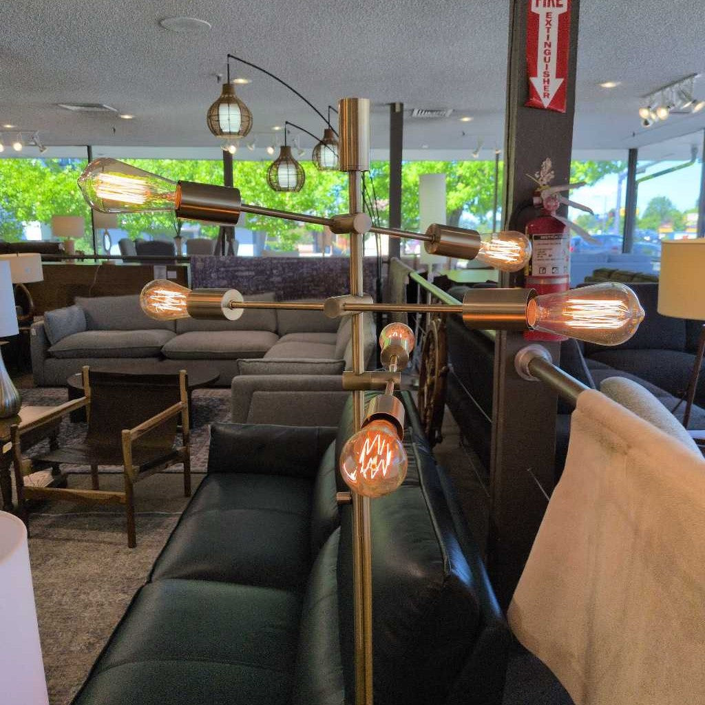 Brass Bare Bulb Floor Lamp