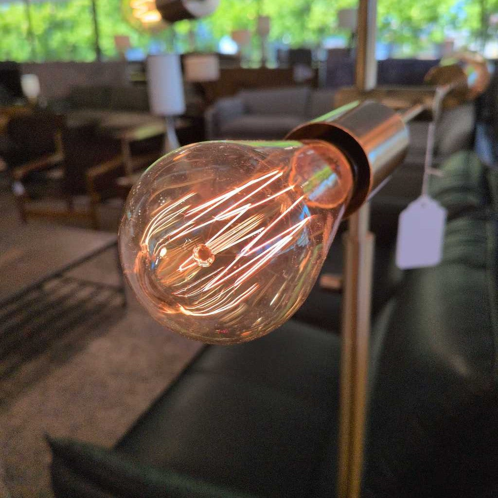 Brass Bare Bulb Floor Lamp