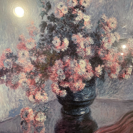 Monet Pink Floral Print ART
