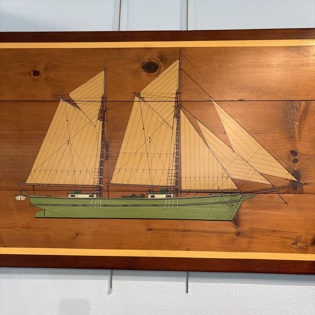 Sailing Boat by L.M. ART