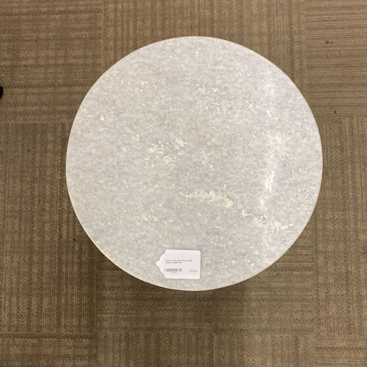 Marble Top Wood Base Side Table w/Shelf C SIDE TABLES