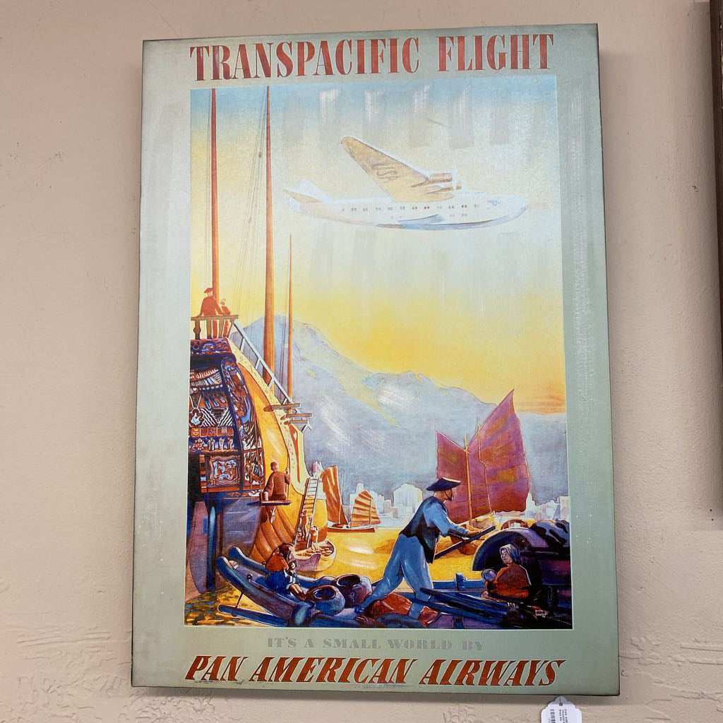 PAN AMERICAN AIRWAYS TRANSPACIFIC FLIGHT Retro Repo Print ART