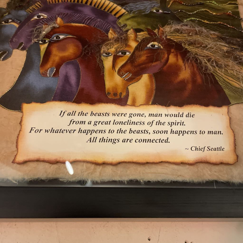 LAUREL BIRCH Mythical Horses Mixed Media