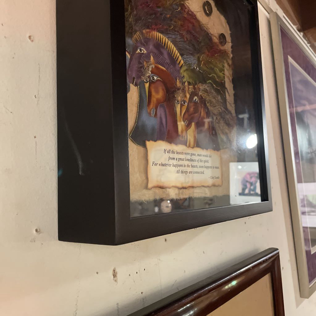 LAUREL BIRCH Mythical Horses Mixed Media