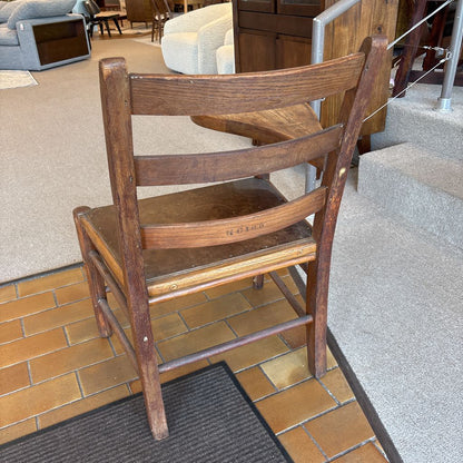 Antique American Made School Chair
